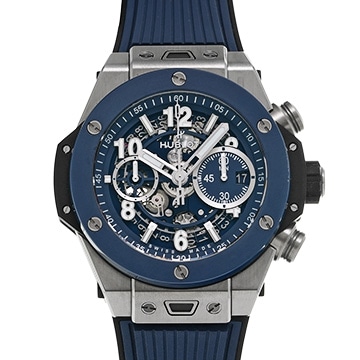 ウブロ ウニコ チタニウム ブルーセラミック 421.NL.5170.RX ブルー メンズ 時計 【中古】【wristwatch】