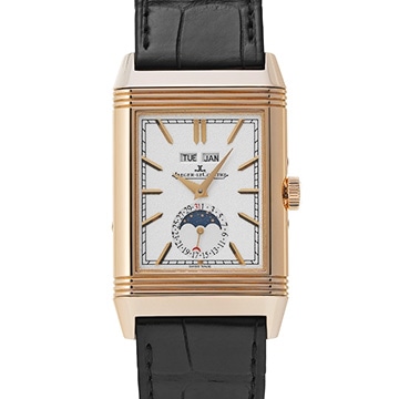 ジャガー ルクルト レベルソ トリビュート カレンダー Q3912420 シルバー/グレー メンズ 時計 【中古】【wristwatch】