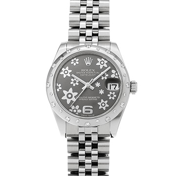 ロレックス デイトジャスト 178344 グレーフラワー ユニセックス 時計 【中古】【wristwatch】