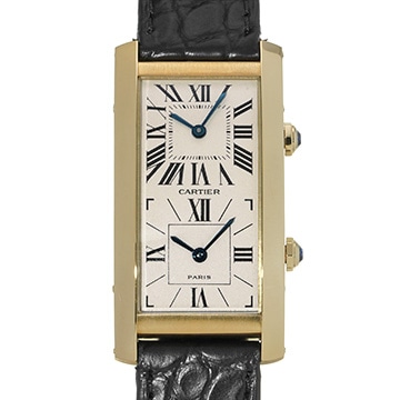 カルティエ タンクサントレ 2タイムゾーン W1506253 アイボリー ユニセックス 時計 【中古】【wristwatch】