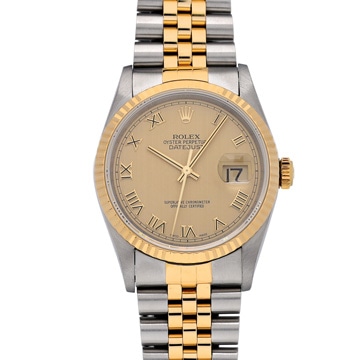 ロレックス デイトジャスト 16233 シャンパン メンズ 時計 【中古】【wristwatch】