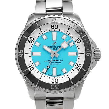 ブライトリング スーパーオーシャン オートマチック44 A17376211L2A1 ターコイズブルー メンズ 時計 【中古】【wristwatch】