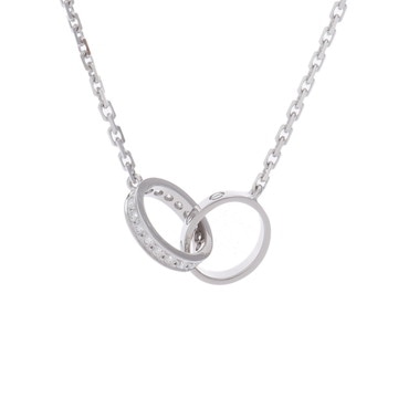 カルティエ ベビーラブ ネックレス シルバー K18ホワイトゴールド WG レディース ジュエリー 【中古】【jewelry】