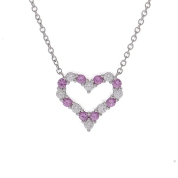 ティファニー センチメンタルハート ネックレス シルバー Pt950プラチナ レディース ジュエリー 【中古】【jewelry】