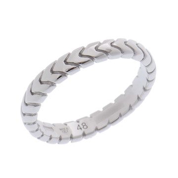 ブルガリ スピーガ リング #48 シルバー Pt950プラチナ レディース ジュエリー 【中古】【jewelry】