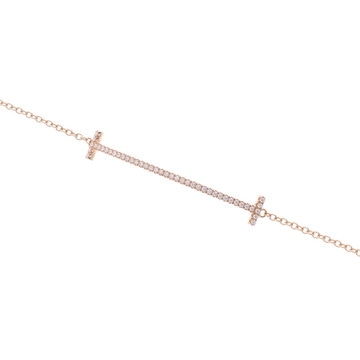 ティファニー Tスマイル ブレスレット ゴールド K18ピンクゴールド PG レディース ジュエリー 【中古】【jewelry】