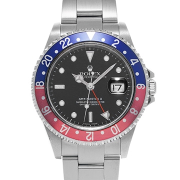 ロレックス GMTマスターII 16710 ブラック メンズ 時計 【中古】【wristwatch】
