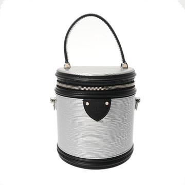 ルイ ヴィトン エピ カンヌ 2WAY シルバー/ノワール M55316 レザー レディース バッグ 【中古】【bag】