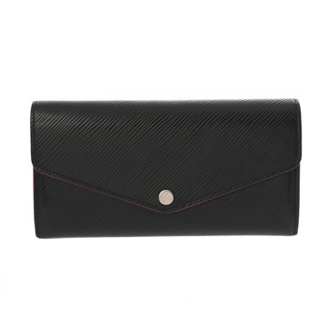 ルイ ヴィトン エピ ポルトフォイユ サラ ノワール/ホットピンク M64322 レザー ユニセックス 財布 【中古】【purse】