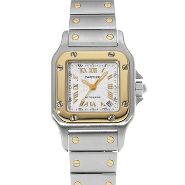 カルティエ サントス ガルベ SM 20th W20045C4 シルバー レディース 時計 【中古】【wristwatch】