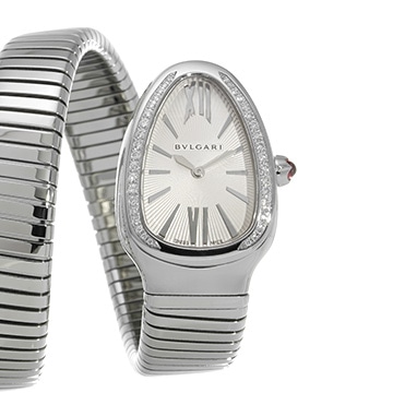 ブルガリ セルペンティ トゥボガス SP35S ホワイト レディース 時計 【中古】【wristwatch】