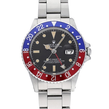 ロレックス GMTマスター 1675 ブラック メンズ 時計 【中古】【wristwatch】