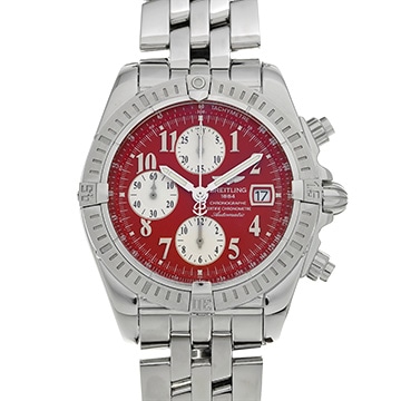 ブライトリング クロノマットエボリューション A156K08PA レッド メンズ 時計 【中古】【wristwatch】