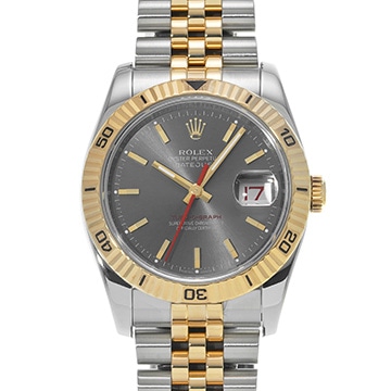 ロレックス デイトジャスト ターノグラフ 116263 グレー メンズ 時計 【中古】【wristwatch】