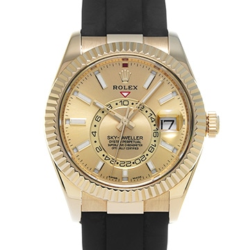 ロレックス スカイドゥエラー 326238 シャンパン メンズ 時計 【中古】【wristwatch】
