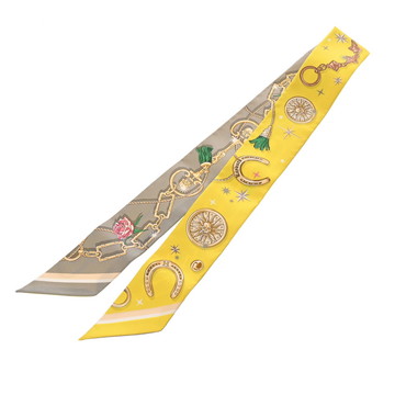 エルメス ツイリー C EST LA FETE マルチカラー シルク100％ レディース 【中古】【other】
