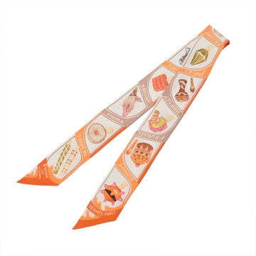 エルメス ツイリー FUNNY ICE CREAM マルチカラー シルク100％ レディース 【中古】【other】