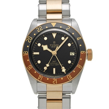 チューダー / チュードル ヘリテージ ブラックベイ GMT S&G 79833MN ブラック メンズ 時計 【中古】【wristwatch】