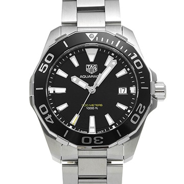 タグ ホイヤー アクアレーサー クォーツ WAY111A.BA0928 ブラック メンズ 時計 【中古】【wristwatch】