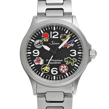 ジン ファントム 2 556.F-4 ブラック メンズ 時計 【中古】【wristwatch】