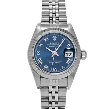 ロレックス デイトジャスト 69174 ブルー レディース 時計 【中古】【wristwatch】