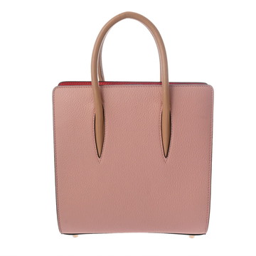 クリスチャンルブタン パロマ スモール ピンク/ベージュ レザー/パテント ユニセックス バッグ 【中古】【bag】