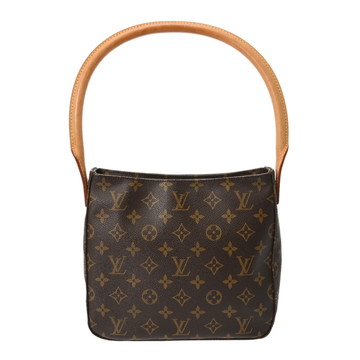 ルイ ヴィトン モノグラム  ルーピング MM ブラウン M51146 モノグラムキャンバス レディース バッグ 【中古】【bag】