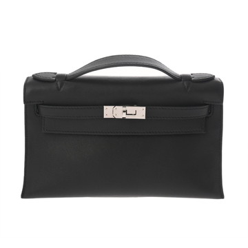 エルメス ポシェットケリー  ブラック エヴァーグレイン レディース バッグ 【中古】【bag】