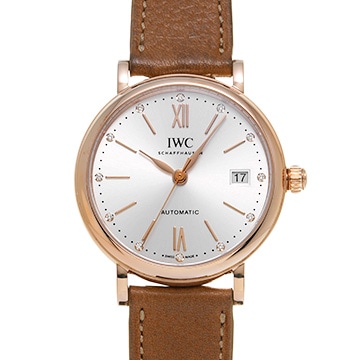 IWC ポートフィノ オートマティック 37 IW458606 シルバー/ダイヤモンド メンズ 時計 【中古】【wristwatch】