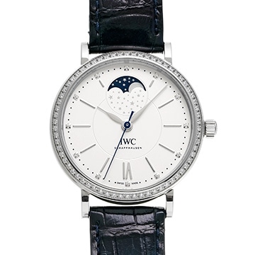 IWC ポートフィノ オートマティック ムーンフェイズ 37 IW459008 ホワイト/ダイヤモンド メンズ 時計 【中古】【wristwatch】