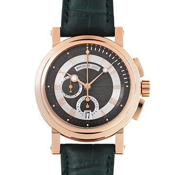 ブレゲ マリーン II クロノグラフ 5827BR/Z2/5ZU グレー メンズ 時計 【中古】【wristwatch】
