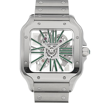 カルティエ サントス ドゥ カルティエ スケルトン LM WHSA0028 スケルトン メンズ 時計 【新品】【wristwatch】