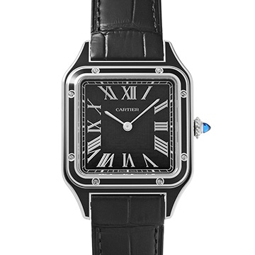カルティエ サントス デュモン LM WSSA0046 ブラック メンズ 時計 【中古】【wristwatch】