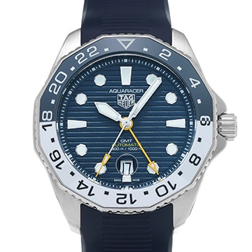 タグ ホイヤー アクアレーサー プロフェッショナル 300 キャリバー7 GMT WBP2010.FT6198 ブルー メンズ 時計 【中古】【wristwatch】
