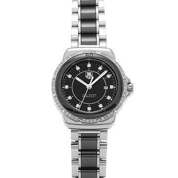 タグ ホイヤー フォーミュラ1 クォーツ WAH1312.BA0867 ブラック/ダイヤモンド レディース 時計 【中古】【wristwatch】