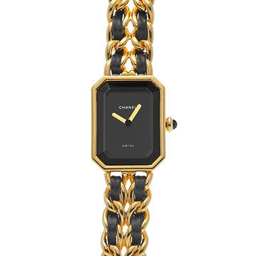 シャネル プルミエール S H0001 ブラック レディース 時計 【中古】【wristwatch】