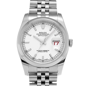 ロレックス デイトジャスト 116200 ホワイト メンズ 時計 【中古】【wristwatch】