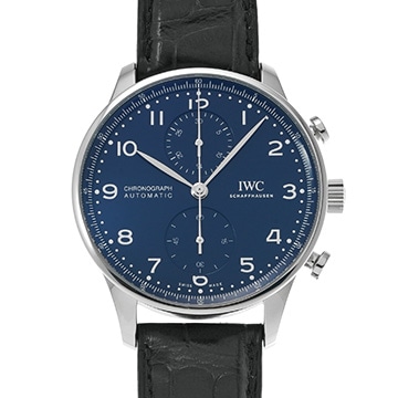 IWC ポルトギーゼ クロノグラフ 150イヤーズ IW371601 ブルー メンズ 時計 【中古】【wristwatch】