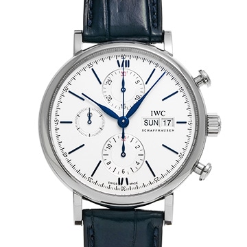 IWC ポートフィノ クロノグラフ IW391037 シルバー メンズ 時計 【中古】【wristwatch】