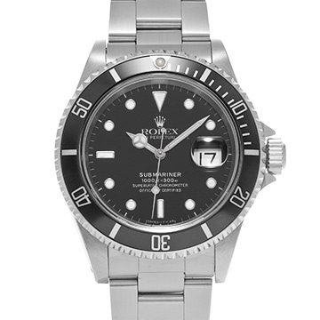 ロレックス サブマリーナ デイト 16610 ブラック メンズ 時計 【中古】【wristwatch】