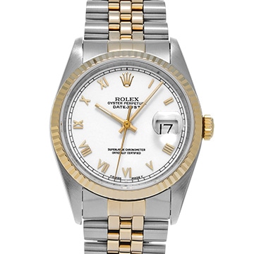 ロレックス デイトジャスト 16233 ホワイト メンズ 時計 【中古】【wristwatch】