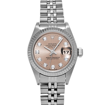 ロレックス デイトジャスト 69174G ピンク/ダイヤモンド レディース 時計 【中古】【wristwatch】