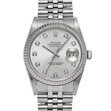 ロレックス デイトジャスト 16234G シルバー/ダイヤモンド メンズ 時計 【中古】【wristwatch】
