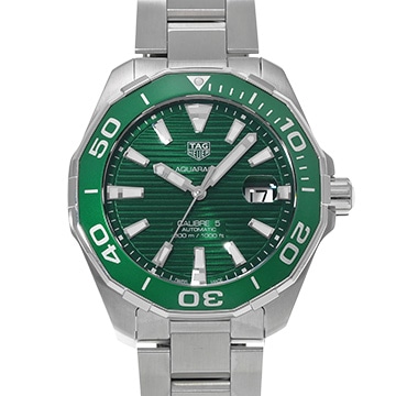 タグ ホイヤー アクアレーサー キャリバー5 WAY201S.BA0927 グリーン メンズ 時計 【中古】【wristwatch】