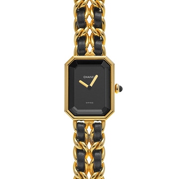 シャネル プルミエール S H0001 ブラック レディース 時計 【中古】【wristwatch】