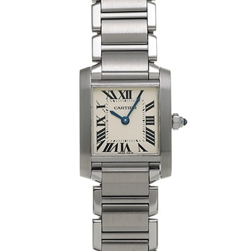 カルティエ タンクフランセーズ SM　 W51008Q3 シルバー レディース 時計 【中古】【wristwatch】