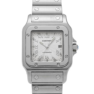 カルティエ サントス ガルベ LM W20040D6 シルバー メンズ 時計 【中古】【wristwatch】