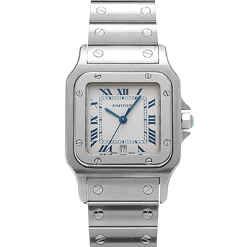 カルティエ サントス ガルベ LM W20018D6 アイボリー レディース 時計 【中古】【wristwatch】