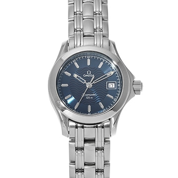 オメガ シーマスター 120 クォーツ 2581.81 ブルー レディース 時計 【中古】【wristwatch】