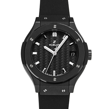 ウブロ クラシックフュージョン ブラックマジック 581.CM.1771.RX  ブラック レディース 時計 【中古】【wristwatch】